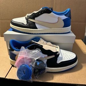Jordan 1 low Nike travis scott x fragment sneakers